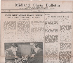 Midland Counties Chess Bulletin Nov 1950