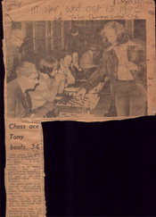 Tony Miles playing Simul against Wolverhampton Chess Club Members Oct 12 1976
