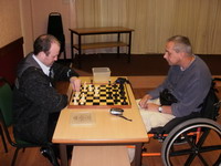 Gordon Sands and Paul Walters playing a friendly at club Sept 2009