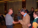 Alan Ruffle being awarded