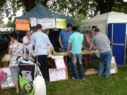 Wolverhampton Chess Club Stall at Wolverhampton Show: Stall's proving popular